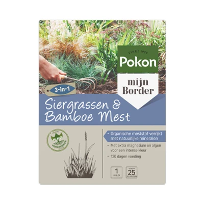Afbeelding van Siergrassen &amp; bamboe mest Pokon 1 kg (Voor 25 planten)