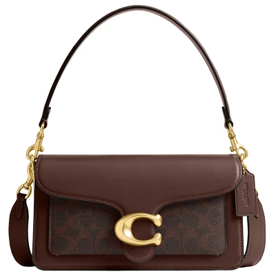 Afbeelding van Coach Signature Tabby Shoulder BAG Handtas, Dames, Maat: One Size, Maple