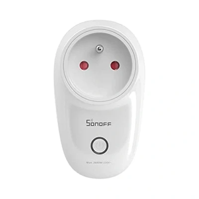 Afbeelding van SONOFF S26R2TPE tussenstekker wifi met penaarde (voor België)