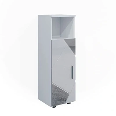 Afbeelding van Vicco Halfhoge kast Irma, Wit Hoogglans/Wit, 30 x 95 cm
