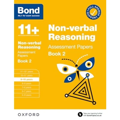 Afbeelding van Bond 11+ Non verbal Reasoning Assessment Papers 9 10 Years Book 2