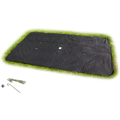 Afbeelding van EXIT groundlevel trampoline afdekhoes rechthoekig 214x366cm