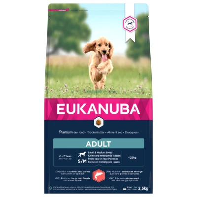 Afbeelding van Eukanuba Adult Small &amp; Medium Breed Zalm Hondenvoer 2.5 kg