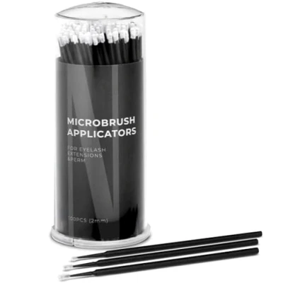 Afbeelding van micro applicator wattenstaafjes Nanolash 100 stuks borstels, wegwerp wimper extensions (2 mm)