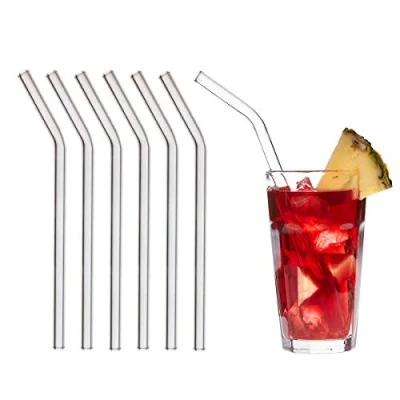 Afbeelding van TFA Dostmann 14.2018.06 GlasWerk CURVED Trinkhalme aus Glas 23 cm 6 stuk(s)