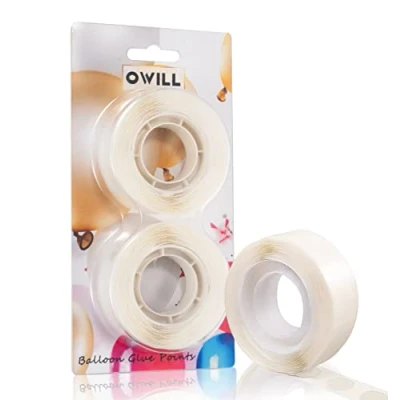 Afbeelding van 500 stuks afneembare plakstippen voor ballonnen, bruiloft, Kerstmis, verjaardag, feest, knutselen, scrapbooking