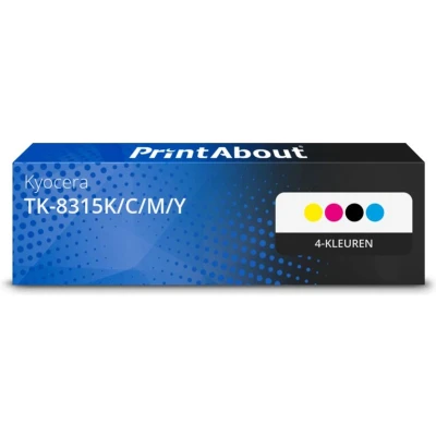Afbeelding van Huismerk Kyocera TK 8315K/C/M/Y Toner 4 kleuren Voordeelbundel