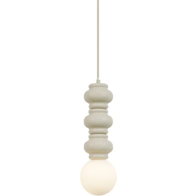 Afbeelding van QAZQA fedde Retro Hanglamp 1 lichts Ø 12 cm Beige Woonkamer Slaapkamer Keuken