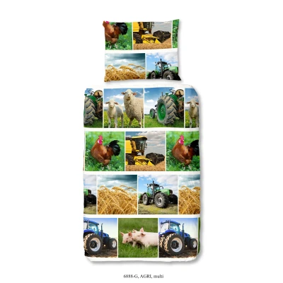 Afbeelding van Good Morning, Beddengoed, Agri (Beddengoed set, 140 x 200 cm, 70 90 cm)