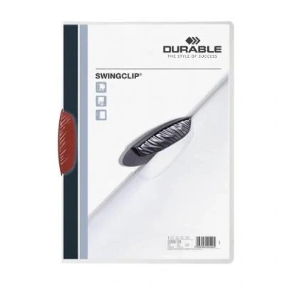 Image de Durable swingclip chemise de classement à clip cristal rouge 2260 03
