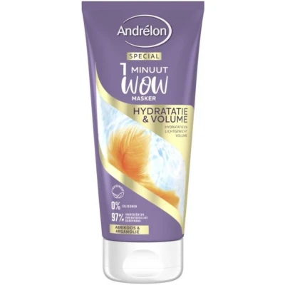 Afbeelding van Andrelon 1 Minuut Wow Masker Hydratatie &amp; Volume 180 ml