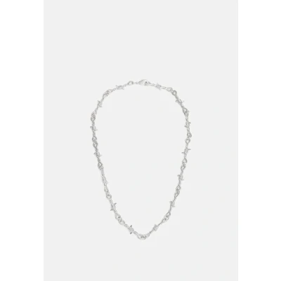 Afbeelding van Urban Classics Barbed WIRE Necklace Ketting silvercoloured, Heren, Maat: One Size, Silver coloured