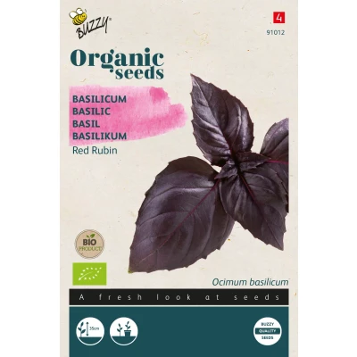 Afbeelding van Organic Basilicum Red Rubin (BIO) Buzzy