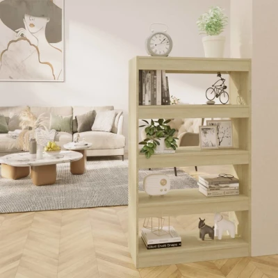 Afbeelding van Boekenkast/kamerscherm 80x30x135 cm spaanplaat sonoma eiken