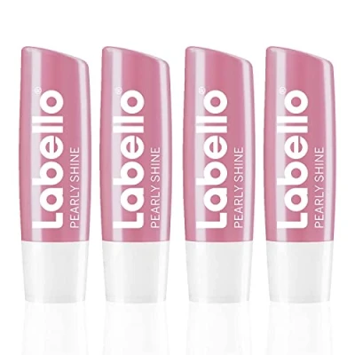 Afbeelding van Labello Pearly Shine Lippenbalsem, delicate glanzende afwerking, intensieve verzorging, zonder minerale oliën, 5,5 g