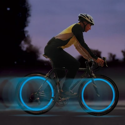 Afbeelding van Nite Ize Spokelit LED Weel LIght Blauw SKL 03 Fietslicht Fietslamp