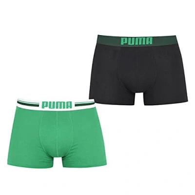 Afbeelding van PUMA Placed Logo Boxershort 2 pack Groen Maat XL
