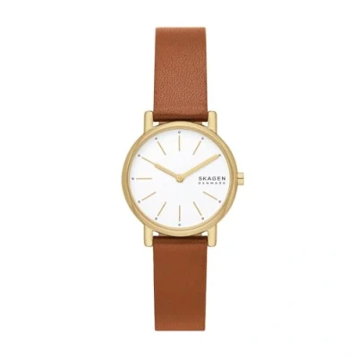 Afbeelding van Skagen dames Signatur Lille horloge SKW3121 in de kleur Bruin