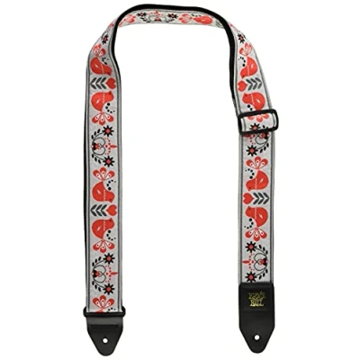 Image de Ernie Ball 4689 Sangle Jacquard red bird winter