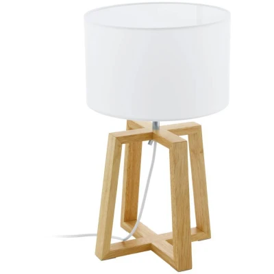 Afbeelding van EGLO Chietino 1 Tafellamp E27 44 cm Natuur/Grijs/Wit