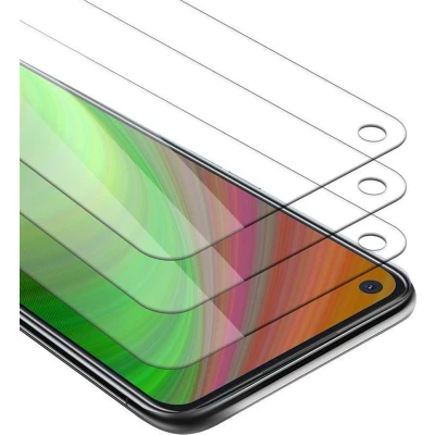Afbeelding van Cadorabo 3x Screenprotector geschikt voor Oppo A72 Beschermende Pantser Film in KRISTALHELDER Getemperd (Tempered) Display beschermend glas 9H hardheid met 3D Touch