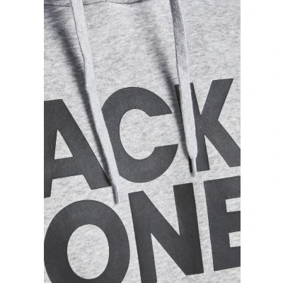 Afbeelding van Jack &amp; Jones Jjecorp LOGO PS Hoodie, Heren, Maat: 8XL, Light grey melange