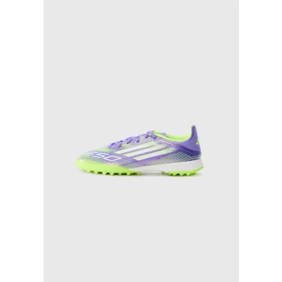 Afbeelding van adidas Performance F50 League Unisex Voetbalschoenen voor kunstgras kinderen, Maat: 28, Purple rush/white/lucid lemon Kunststof/ textiel