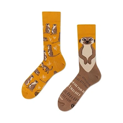 Afbeelding van Many Mornings Unisex sokken The Meerkat Maat: 43 46