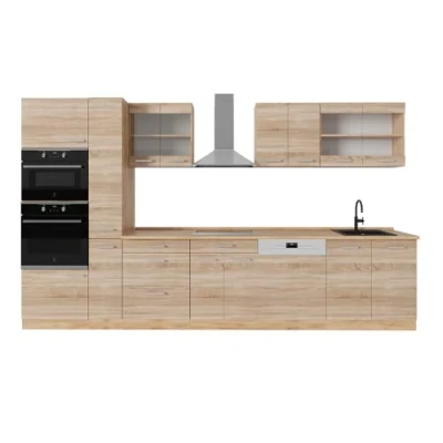 Afbeelding van Vicco Complete keukeneenheid R Line, Sonoma/Goudkraft eik, 350 cm zonder werkblad