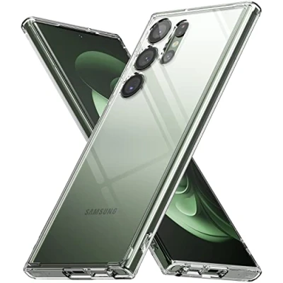 Afbeelding van Ringke Fusion Beschermhoes voor Samsung Galaxy S23 Ultra 5G (2023), transparant, zacht siliconen frame met bandgaten, transparant