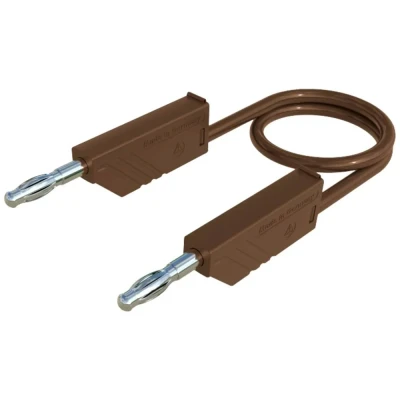 Afbeelding van SKS Hirschmann MLN 25/2,5 BR Meetsnoer [Banaanstekker 4 mm Banaanstekker mm] 25.00 cm Bruin 1 stuk(s)