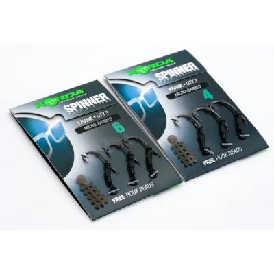 Image de Korda Spinner Hook Sections Krank 4 Hameçons carpe