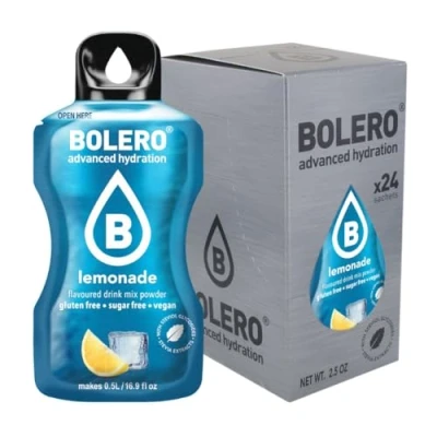 Afbeelding van Bolero Drank 24 zakjes, porties van 3 g, oplosbare poederbereiding voor verse fruitige dranken, verdunnen in water, 72 gram, gezoet met stevia (citroengras)