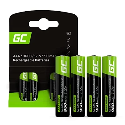 Afbeelding van Green Cell HR03 Oplaadbare AAA batterij (potlood) NiMH 950 mAh 1.2 V 4 stuk(s)