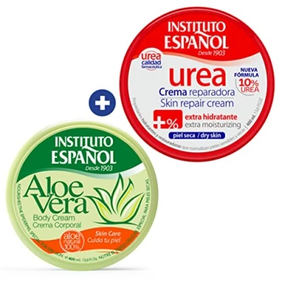 Afbeelding van Instituto Español Aloë Vera lichaamscrème Ureum regenererende crème voedende dagelijkse hydraterende voor droge en gebarsten huid veelzijdig inzetbaar rustgevend natuurlijk set 800 ml