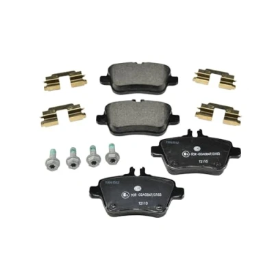 Afbeelding van HELLA 8DB 355 019 641 Remblokkenset Geschikt voor slijtage waarschuwingscontact Met remzadelschroef toebehoren MERCEDES BENZ: A Class, CLA Coupe