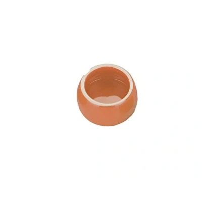 Afbeelding van Nobby voerbak 125ml 8cm keramiek oranje