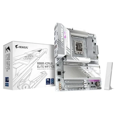 Afbeelding van Gigabyte MB GBT Intel 1851 B860 A ELITE WF7 ICE (Socket S1, B860, ATX), Moederbord