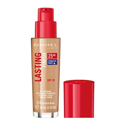 Afbeelding van Rimmel Lasting Finish 25 HR Foundation 210 Golden Beige