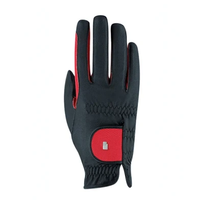 Image de Roeckl Gants Malta Bicolor Noir/Rouge 7,5
