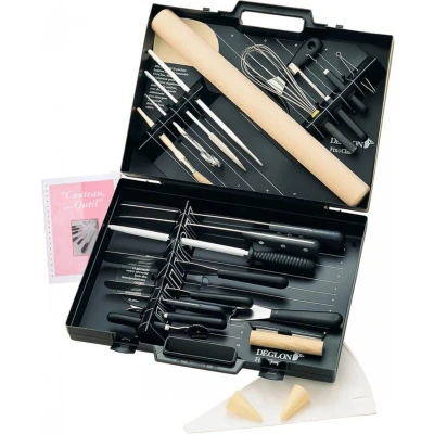 Afbeelding van Déglon Zwarte Koffer D2 + 2 Pastry Bladen Ultieme Bakgereedschap Bescherming