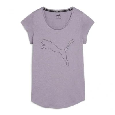 Afbeelding van Puma Performance heather CAT TEE Sport Tshirt, Dames, Maat: XS, Pale plum