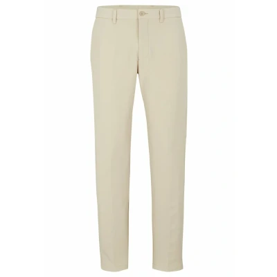 Afbeelding van BOSS T Commuterslim Broek, Heren, Maat: 52, Beige nine