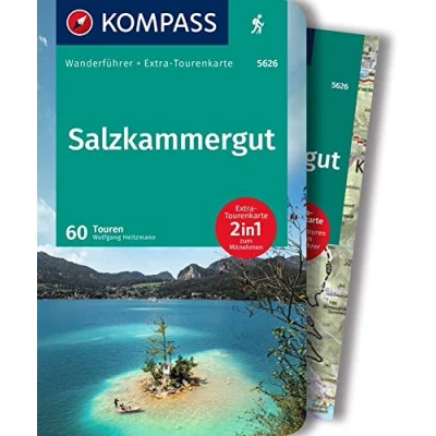 Afbeelding van KOMPASS Wanderführer Salzkammergut, 60 Touren mit Extra Tourenkarte