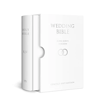 Afbeelding van Holy Bible: King James Version (KJV) White Compact Wedding E