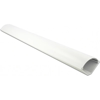 Afbeelding van Kunststof kabelgoot voor hoekmontage met zelfklevende plakstrip 100 x 7,3 cm / wit