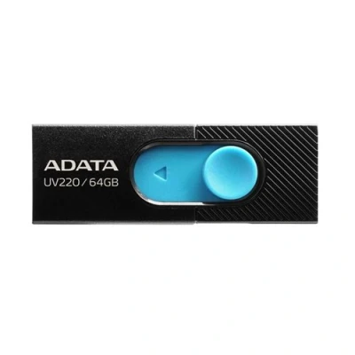Image de ADATA UV220 USB flash drive 64 GB Type A 2.0 Black, Blue