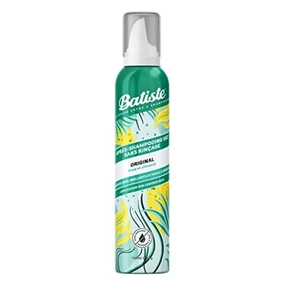 Afbeelding van BATISTE Original Droogshampoo, gebruik op droog haar en zonder uitspoelen, frisse citroengeur, schuim, 100 ml