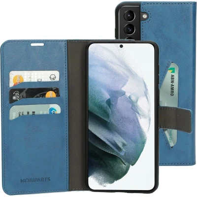 Afbeelding van Mobiparts Classic Wallet Case Samsung Galaxy S21 Plus Steel Blue