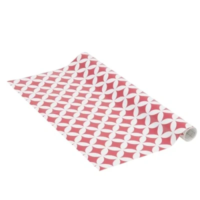 Afbeelding van Venilia Monica Berry 54765 Plakfolie met geometrisch motief, retro patroon, decoratiefolie, meubelfolie, behang, zelfklevende folie, pvc, zonder ftalaten, paars, 45 cm x 1,5 m, dikte: 0,095 mm